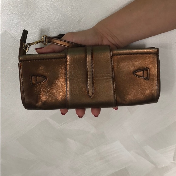 🎉HP🎉 Jimmy Choo Copper Ciggy Clutch - Picture 4 of 5